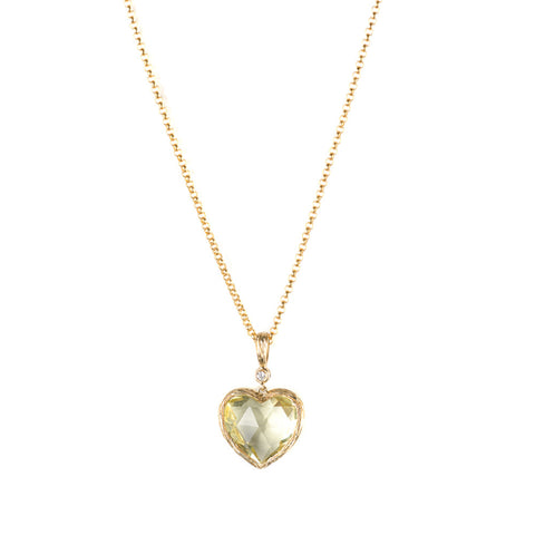 Bling Bling - Diamond Heart Gold Pendant