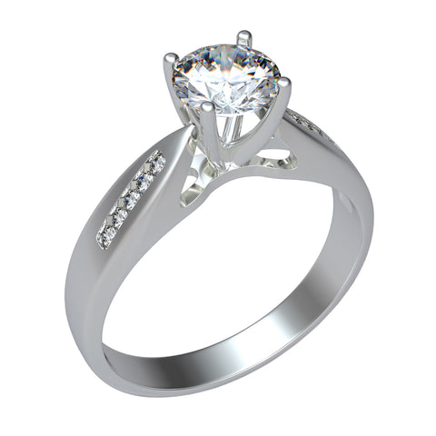 Lucy Maria - The Duchess Classy 18ct White Gold Diamond Ring