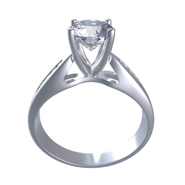 Lucy Maria - The Duchess Classy 18ct White Gold Diamond Ring